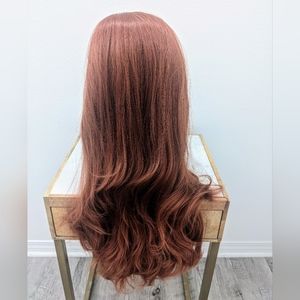 K'ryssma long copper ginger lace front wig